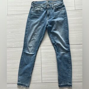 7 For All Mankind the Ankle Skinny Release Hem